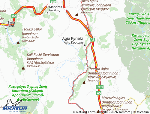 MICHELIN Kopani map - ViaMichelin