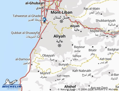 MICHELIN-Landkarte Aliyah - ViaMichelin