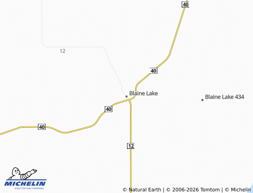 Kaart MICHELIN Blaine Lake - ViaMichelin