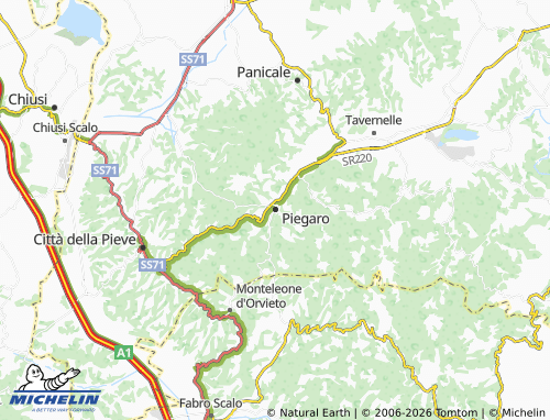 MICHELIN-Landkarte Piegaro - ViaMichelin