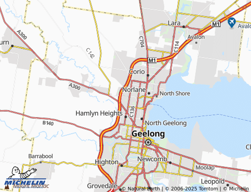 MICHELIN Bell Post Hill map - ViaMichelin