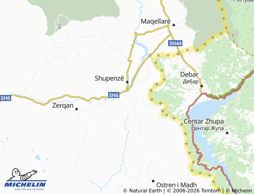 Mapa MICHELIN Çerenec i Poshtëm - ViaMichelin