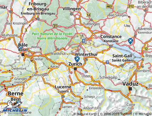 Carte MICHELIN Bülach - ViaMichelin
