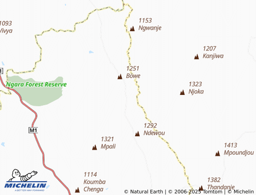 MICHELIN Kachipande map - ViaMichelin