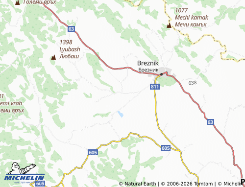 MICHELIN Rezhantsi map - ViaMichelin