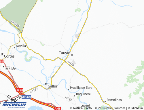 Mappa MICHELIN Tauste - ViaMichelin