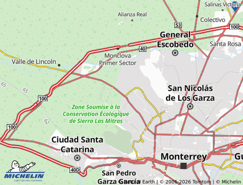 MICHELIN Ejido San Bernabé map - ViaMichelin