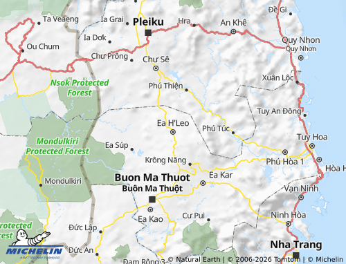 Mapa MICHELIN Ea H'Leo - ViaMichelin