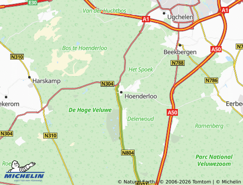 MICHELIN Hoenderloo map - ViaMichelin
