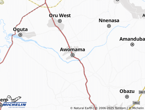 MICHELIN Awomama map - ViaMichelin