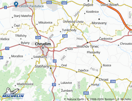 Mappa MICHELIN Kočí - ViaMichelin