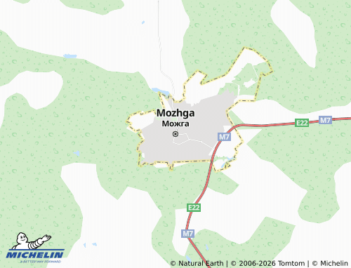 MICHELIN-Landkarte Mozhga - ViaMichelin