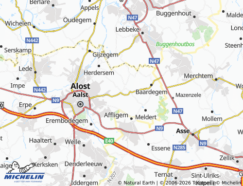 Mappa MICHELIN Moorsel - ViaMichelin