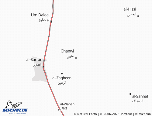 MICHELIN Ghanawi map - ViaMichelin