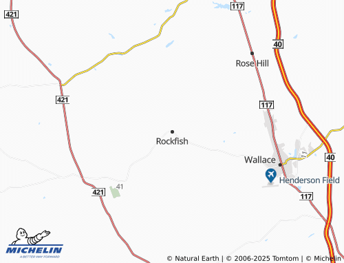 MICHELIN Rockfish map - ViaMichelin