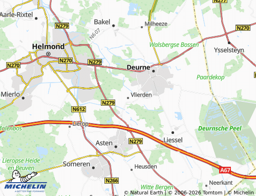 MICHELIN Vlierden map - ViaMichelin