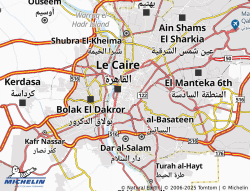 Mappa MICHELIN al-Hanafi - ViaMichelin
