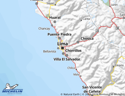 Carte MICHELIN Lima - ViaMichelin