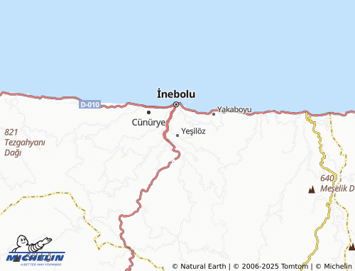 MICHELIN Yeşilöz map - ViaMichelin