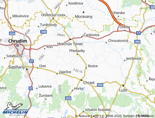 MICHELIN Zájezdec map - ViaMichelin