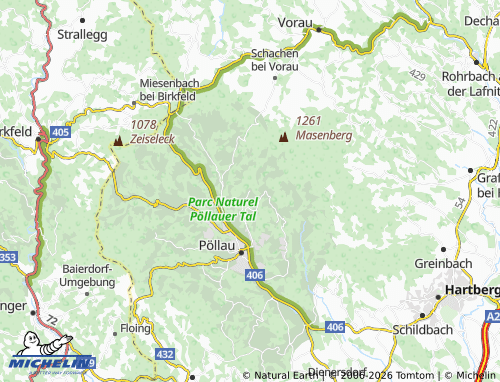 MICHELIN Zeil bei Pöllau map - ViaMichelin