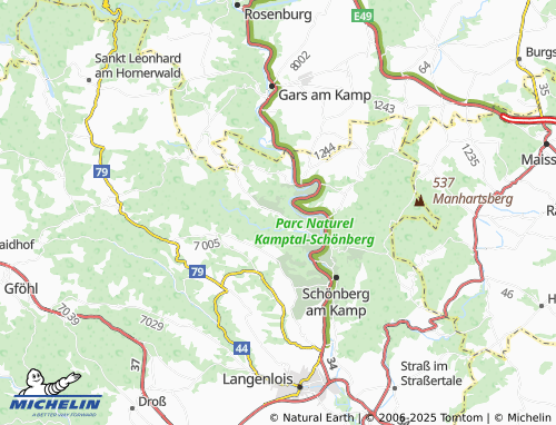 MICHELIN Thürneustift map - ViaMichelin