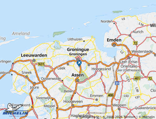 Carte MICHELIN Groningue - ViaMichelin