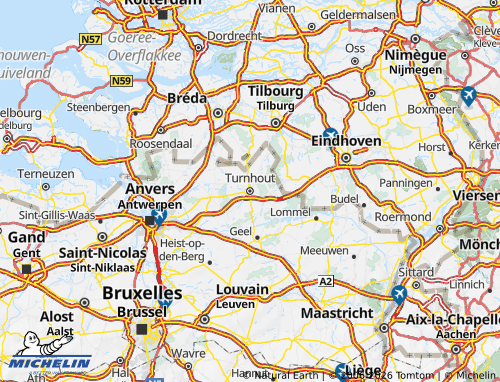 Mapa MICHELIN Turnhout - ViaMichelin