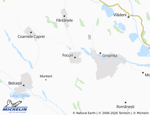 MICHELIN Focuri map - ViaMichelin