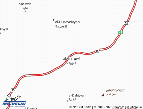 Carte MICHELIN al-Ghiruwf - ViaMichelin