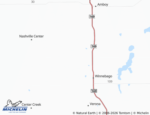 Kaart MICHELIN Winnebago City - ViaMichelin