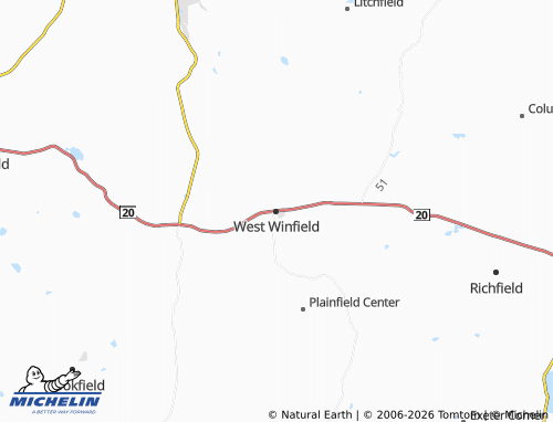 Mapa MICHELIN West Winfield - ViaMichelin