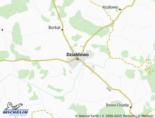MICHELIN Działdowo map - ViaMichelin