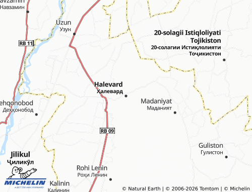 Mappa MICHELIN Halevard - ViaMichelin