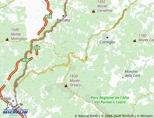 Mappa MICHELIN Cirone - ViaMichelin
