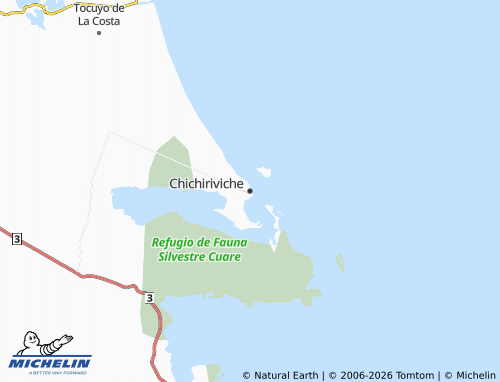 MICHELIN-Landkarte Chichiriviche - ViaMichelin