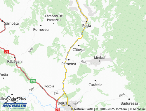 MICHELIN Gurbești map - ViaMichelin
