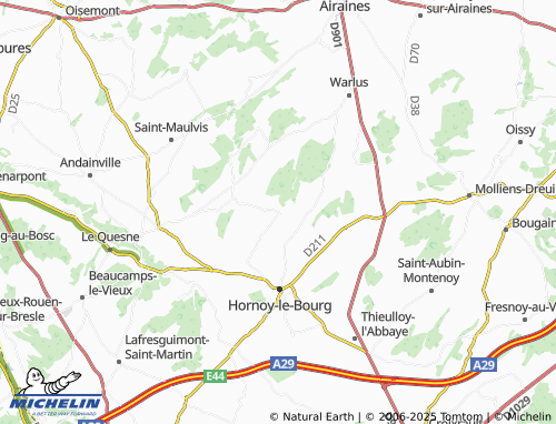 MICHELIN Selincourt map - ViaMichelin