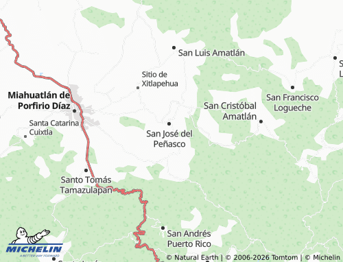 Kaart MICHELIN Hidalgo - ViaMichelin