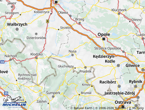 MICHELIN Nyski map - ViaMichelin