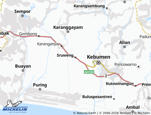 MICHELIN-Landkarte Sruweng - ViaMichelin