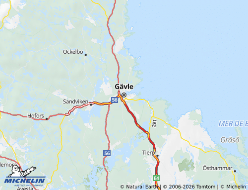 Carte MICHELIN Gävleborg - ViaMichelin