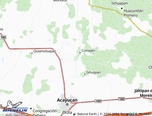 MICHELIN Monte Grande map - ViaMichelin