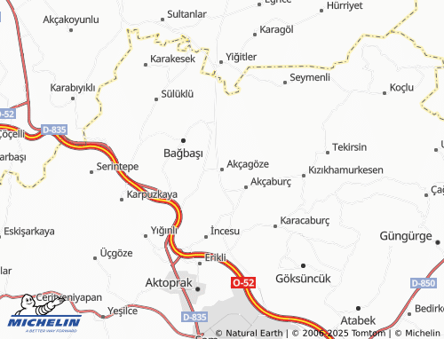 MICHELIN Akçagöze map - ViaMichelin