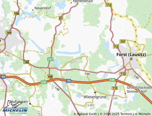 MICHELIN Klinge map - ViaMichelin