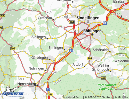 Mapa MICHELIN Ehningen - ViaMichelin