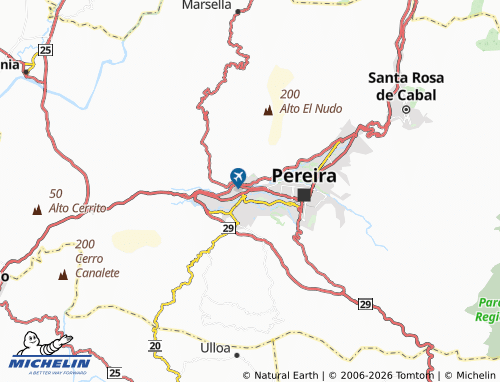 Carte MICHELIN Sureste de la Sierra - ViaMichelin