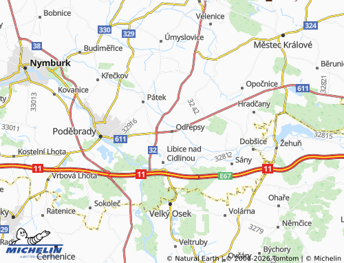 Mappa MICHELIN Odřepsy - ViaMichelin
