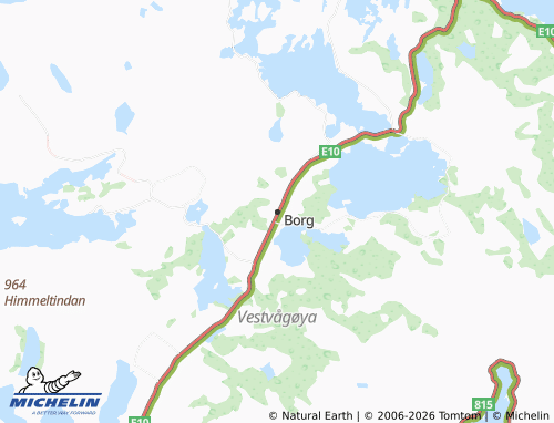 MICHELIN Borg map - ViaMichelin