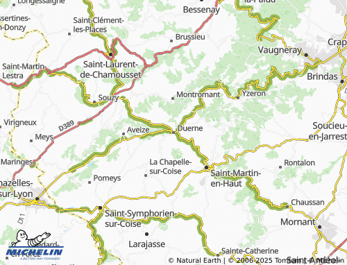 Carte MICHELIN Duerne - ViaMichelin
